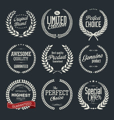 Premium quality laurel wreath, set