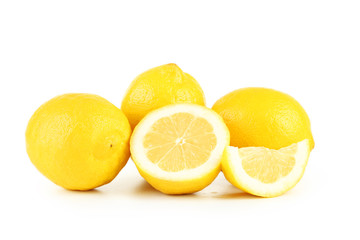Lemons isolated on white