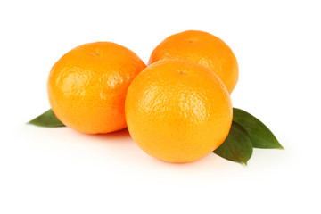 Mandarin isolated on white