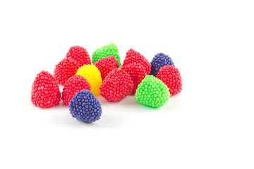 Blackberry jelly red, green, yellow and blue