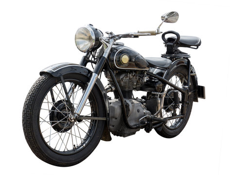 Fototapeta altes antikes oldtimer Motorrad, vintage bike
