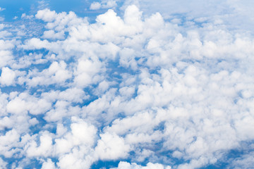 Aerial view from airplane