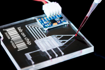 A lab on chip is device integrates several laboratory processes