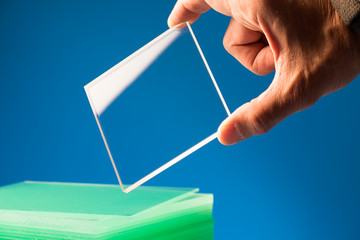 Bulletproof super hard glass based on structured nanocrystals