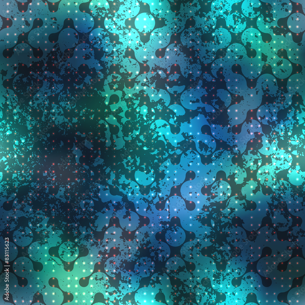 Poster Abstract diagonal geometric pattern with droplet elements