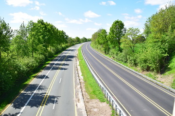 Leere Schnellstraße