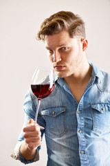 tasting wine