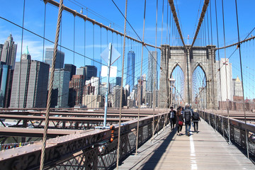 Obraz na płótnie Canvas New York City / Brooklyn bridge