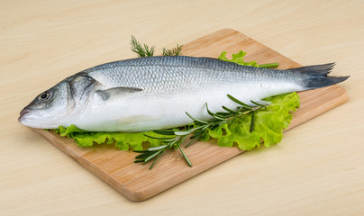 Raw seabass