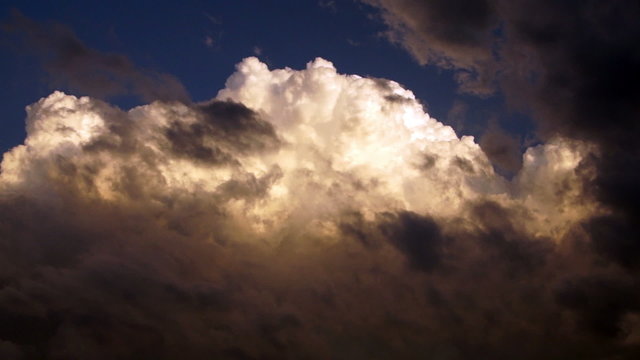 Dramatic Cloudscape Late Afternoon Sky Cumulonimbus Clouds Sky