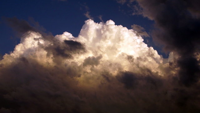 Dramatic Cloudscape Late Afternoon Sky Cumulonimbus Clouds 