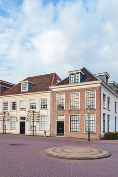 Ancient city houses in Amersfoort, The Netherlands