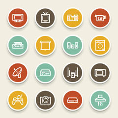 Home Appliance web icons set