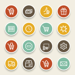 Shopping web icons