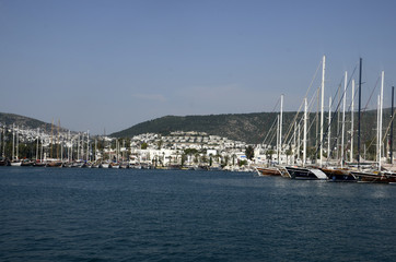 Fototapeta na wymiar Port de Bodrum (Turquie)