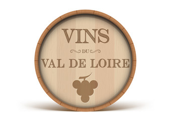Tonneau Vins du Val de Loire