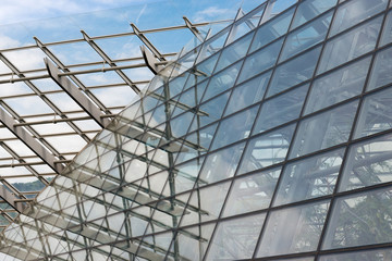 Naklejka premium Glaskonstruktion