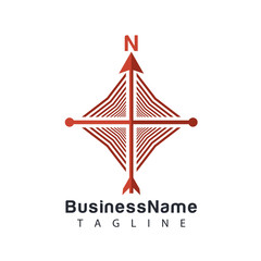 compass vector logo icon