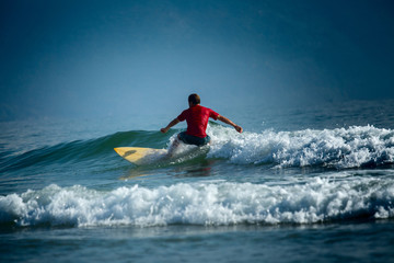 Surfer on the short board