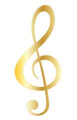 Obraz premium Music note gold symbols vector eps 10