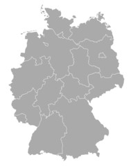 Fototapeta premium Karte von Deutschland