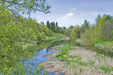 A scenic view of the river Protva