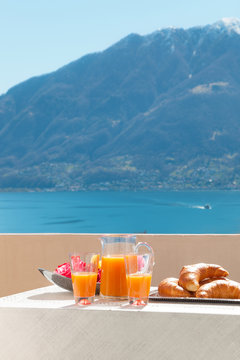 breakfast on the balcony, outdoors