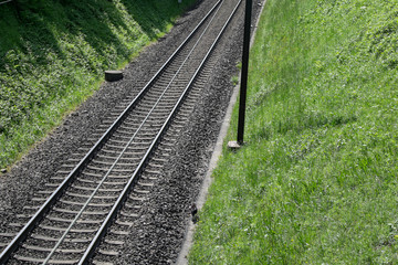 Obraz premium Bahnschiene