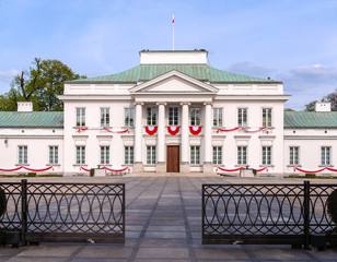 Fototapeta na wymiar Belvedere Palace in Warsaw, Poland