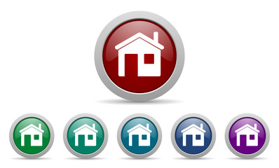 house vector icon set