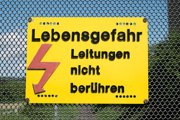 Gefahrenschild