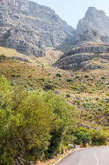 Fototapeta na wymiar Platteklipkloof (flat stone ravine) on Table Mountain