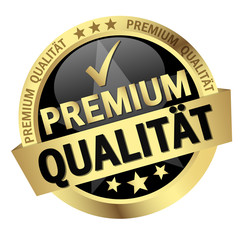 button with text Premium Qualität