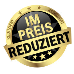button with text Im Preis reduziert