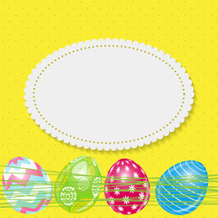 Beautiful Easter Egg Background Vector Illustration