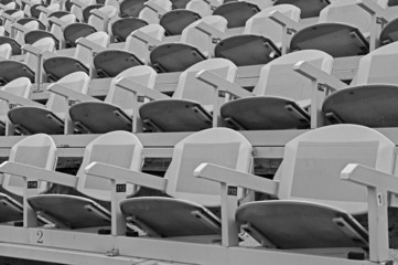 empty chairs  before the theatrical