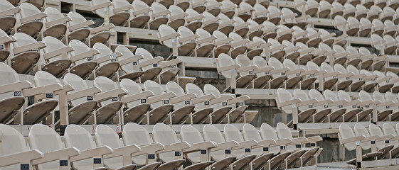 empty chairs  before the theatrical