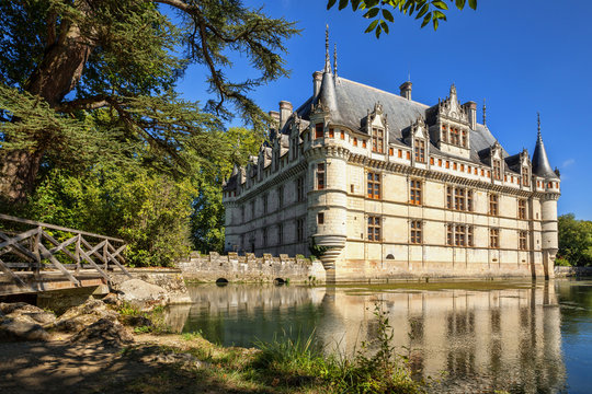 The chateau de Azay-le-Rideau, France. This castle is located in