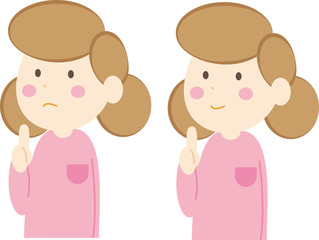 女の子・指差し２パターン