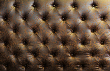High quality brown leather background.