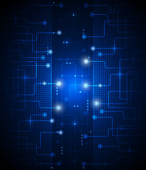 Vector illustration Abstract futuristic circuit board 