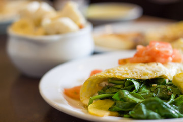 spinach omelette