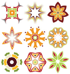 Calligraphic decorative elements