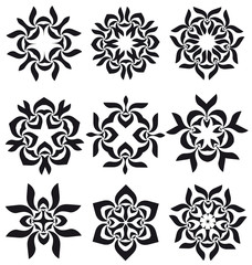 Calligraphic decorative elements