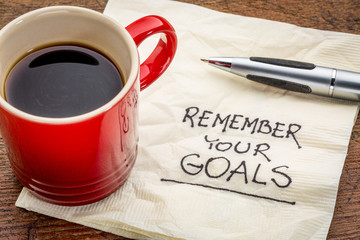 remember your goals - obrazy, fototapety, plakaty