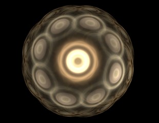 fractal radial pattern on the subject of science