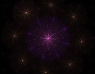 Fototapeta premium fractal radial pattern on the subject of science