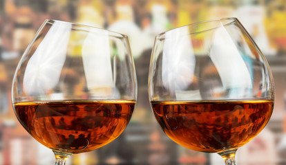 Two glasses with whisky