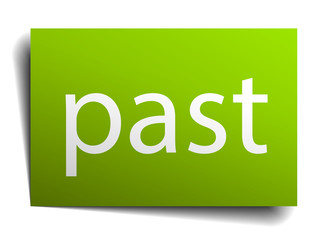 past square paper sign isolated on white