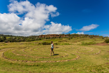 Woman in Stone Circle